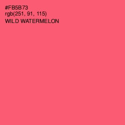 #FB5B73 - Wild Watermelon Color Image