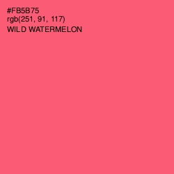 #FB5B75 - Wild Watermelon Color Image