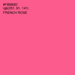 #FB5B8D - French Rose Color Image