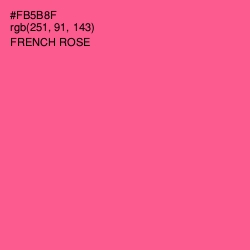 #FB5B8F - French Rose Color Image