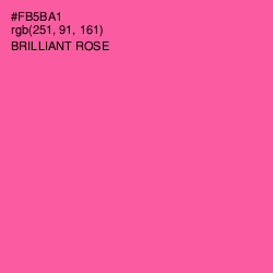 #FB5BA1 - Brilliant Rose Color Image