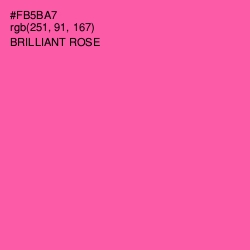 #FB5BA7 - Brilliant Rose Color Image
