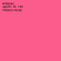 #FB5C8C - French Rose Color Image