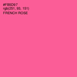 #FB5D97 - French Rose Color Image