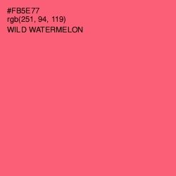 #FB5E77 - Wild Watermelon Color Image