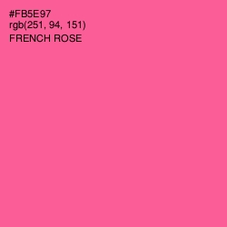 #FB5E97 - French Rose Color Image