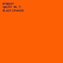 #FB6007 - Blaze Orange Color Image