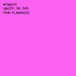 #FB60F0 - Pink Flamingo Color Image