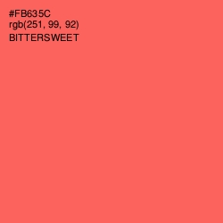 #FB635C - Bittersweet Color Image