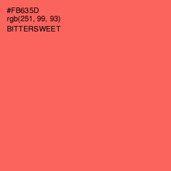 #FB635D - Bittersweet Color Image