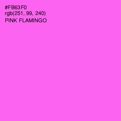 #FB63F0 - Pink Flamingo Color Image
