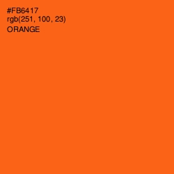 #FB6417 - Orange Color Image