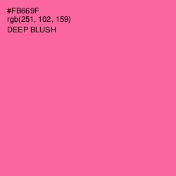 #FB669F - Deep Blush Color Image
