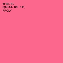 #FB678D - Froly Color Image