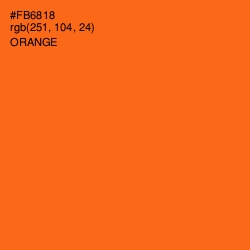 #FB6818 - Orange Color Image
