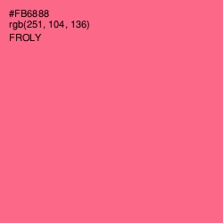 #FB6888 - Froly Color Image