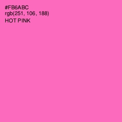 #FB6ABC - Hot Pink Color Image