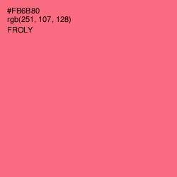 #FB6B80 - Froly Color Image