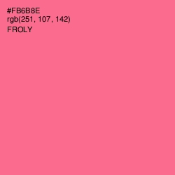 #FB6B8E - Froly Color Image