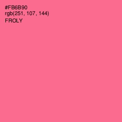 #FB6B90 - Froly Color Image