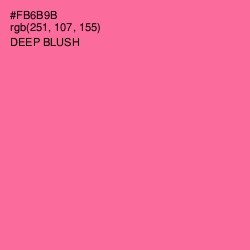 #FB6B9B - Deep Blush Color Image