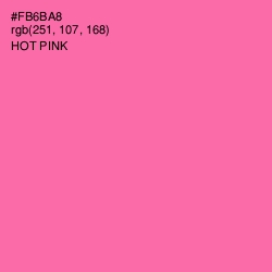 #FB6BA8 - Hot Pink Color Image