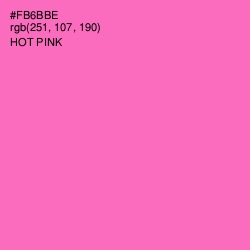 #FB6BBE - Hot Pink Color Image