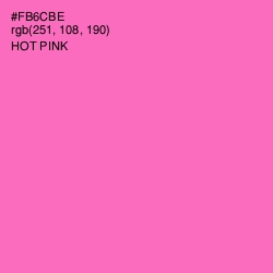 #FB6CBE - Hot Pink Color Image