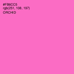 #FB6CC5 - Orchid Color Image
