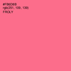 #FB6D8B - Froly Color Image