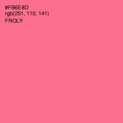 #FB6E8D - Froly Color Image
