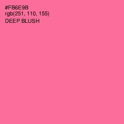 #FB6E9B - Deep Blush Color Image