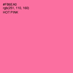 #FB6EA0 - Hot Pink Color Image