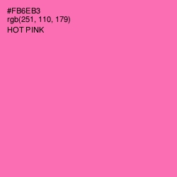 #FB6EB3 - Hot Pink Color Image