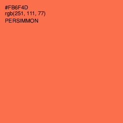 #FB6F4D - Persimmon Color Image