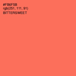 #FB6F5B - Bittersweet Color Image