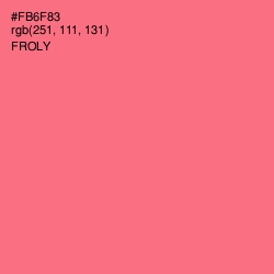 #FB6F83 - Froly Color Image