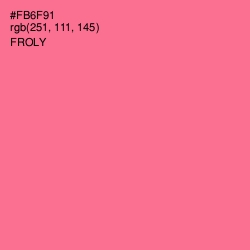 #FB6F91 - Froly Color Image