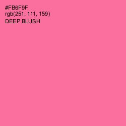 #FB6F9F - Deep Blush Color Image