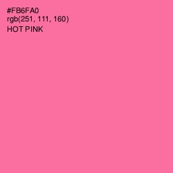 #FB6FA0 - Hot Pink Color Image
