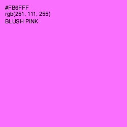 #FB6FFF - Blush Pink Color Image