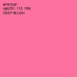 #FB709F - Deep Blush Color Image
