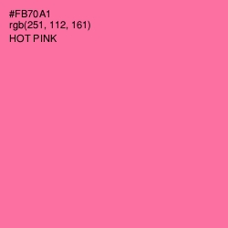 #FB70A1 - Hot Pink Color Image