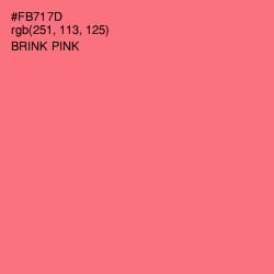 #FB717D - Brink Pink Color Image