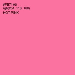 #FB71A0 - Hot Pink Color Image