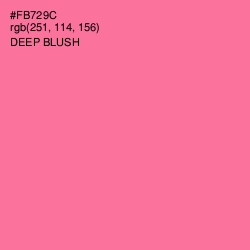 #FB729C - Deep Blush Color Image