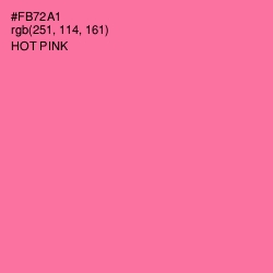 #FB72A1 - Hot Pink Color Image