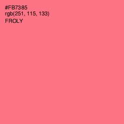 #FB7385 - Froly Color Image