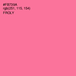 #FB739A - Froly Color Image