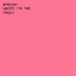 #FB7494 - Froly Color Image